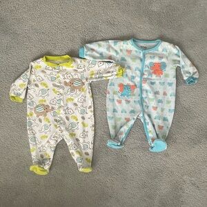 Pekkle Footed pyjamas x2